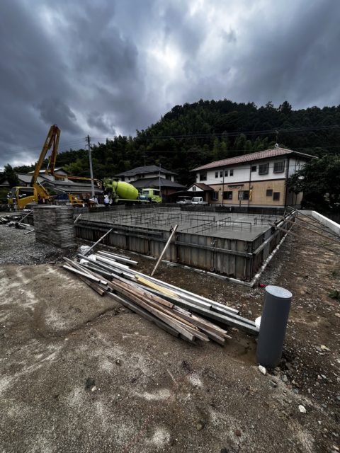 福津市　擁壁及び基礎工事