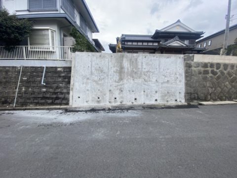 宗像市　RC擁壁新設工事