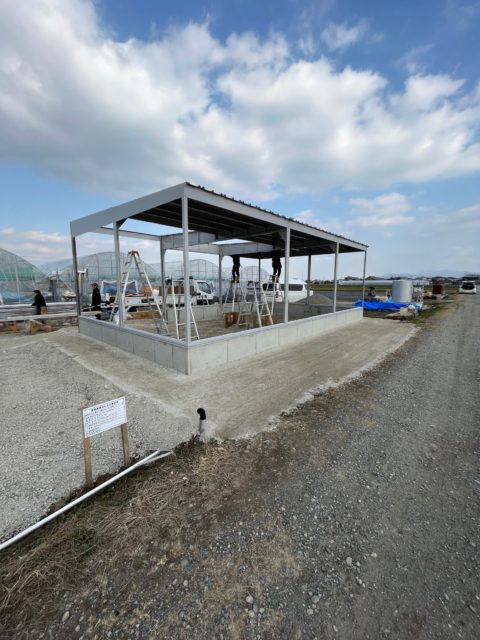 農業用倉庫兼作業場　建築工事